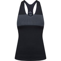 Top MONREAL LONDON. Czarne topy damskie Monreal London, z nadrukiem, z dzianiny, z dekoltem na plecach. W wyprzedaży za 345,00 zł.