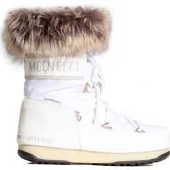 Buty MOON BOOT MONACO LOW WP 2. Białe buty trekkingowe damskie Moon Boot, na zimę. Za 700,00 zł.