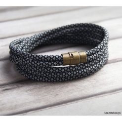 Męska bransoletka : hello sailor : GREY M. Szare bransoletki męskie Pakamera. Za 73,00 zł.