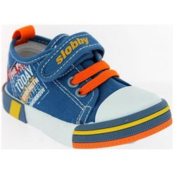 V+J Tenisówki Chłopięce Z Napisem 23 Niebieski. Niebieskie buty chłopięce sportowe V+J, bez zapięcia. Za 50,00 zł.