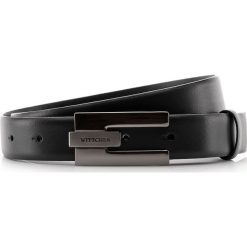 Pasek męski 70-8-002-1. Czarne paski męskie marki Wittchen, w paski, eleganckie. Za 189,00 zł.