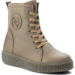 Buty zimowe damskie: Botki NAGABA – 393 Popiel