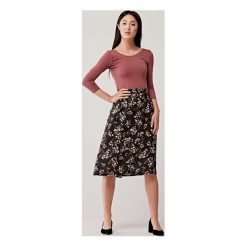 Spódnica Helle Avola czarna - tencel 44 czarny. Czarne spódniczki damskie s, w paski, z bawełny, klasyczne, midi, rozkloszowane. Za 267,00 zł.