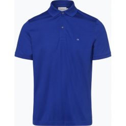 Calvin Klein - Męska koszulka polo, niebieski. Niebieskie koszulki męskie Calvin Klein, m, bez wzorów, z bawełny, eleganckie, bez rękawów. Za 299,95 zł.