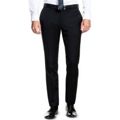 Spodnie LEONARDO GDCS900019. Czarne spodnie męskie Giacomo Conti, do pracy, m, bez wzorów, z wełny, eleganckie. Za 599,00 zł.