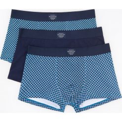 Bokserki 3 pack - Turkusowy. Niebieskie bokserki męskie Reserved, bez wzorów. Za 59,99 zł.