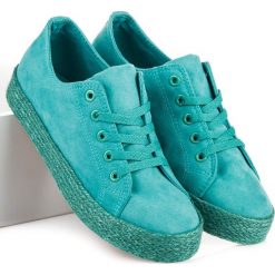 Turkusowe trampki espadryle LOGAN. Żółte espadryle damskie marki KYLIE. Za 69,00 zł.