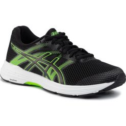 Buty ASICS - Gel-Exalt 5 1011A162 Black/Green Gecko 002. Czarne buty sportowe męskie Asics, z tworzywa sztucznego, bez zapięcia, do biegania. W wyprzedaży za 269,00 zł.