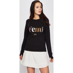 Femi Stories - Bluza. Czarne bluzy damskie marki Femi Stories, s, z nadrukiem, z elastanu, bez rękawów, bez kaptura. Za 329,90 zł.