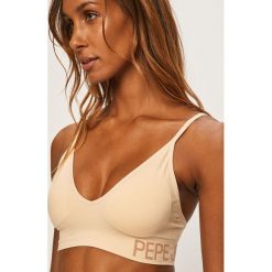Pepe Jeans - Biustonosz Alene. Czarne biustonosze Pepe Jeans, z haftami, z elastanu. Za 79,90 zł.