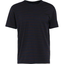 Koszulki polo: rag & bone HENRY STRIPE TEE Tshirt z nadrukiem navy/chocola