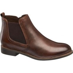 Botki damskie 5th Avenue brązowe. Pomarańczowe botki damskie 5th Avenue, ze skóry, bez obcasa, na obcasie, na zamek. Za 159,90 zł.