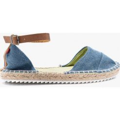 Big Star - Espadryle. Niebieskie espadryle damskie marki BIG STAR, ze skóry, na płaskiej podeszwie. W wyprzedaży za 69,90 zł.