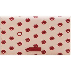 Mango - Portfel Besos. Różowe portfele damskie Mango, z materiału. Za 49,90 zł.