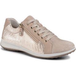 Sneakersy GO SOFT - 506361 Beige. Żółte półbuty damskie GO SOFT, bez wzorów, ze skóry, bez obcasa, bez zapięcia. Za 249,99 zł.