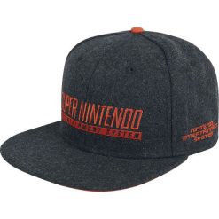 Czapki damskie: Nintendo Super Nintendo SNES Logo Czapka Snapback szary
