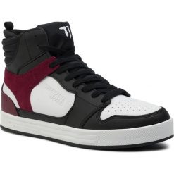 Sneakersy TRUSSARDI JEANS - 77A00195 K604. Czarne sneakersy męskie Trussardi Jeans, bez zapięcia. W wyprzedaży za 549,00 zł.