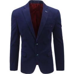 Marynarki męskie: Marynarka męska casual granatowa (mx0351)