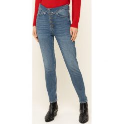 Jeansy Slim Fit The Kooples FJEA19018J. Niebieskie jeansy damskie The Kooples, bez wzorów, z elastanu. W wyprzedaży za 429,00 zł.
