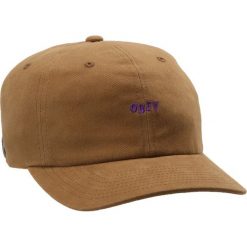 Czapki męskie: Obey Clothing CUTTY 6 PANEL SNAPBACK Czapka z daszkiem bone brown