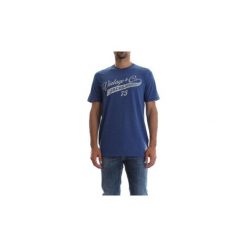 T-shirty z krótkim rękawem Jack Jones 12119876 LANGHAM. Niebieskie t-shirty męskie Jack & Jones, s, bez wzorów, bez kołnierzyka, krótkie. Za 88,55 zł.
