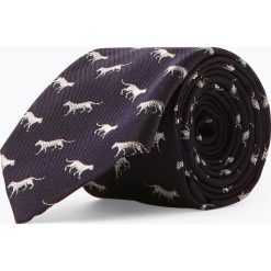 Tiger of Sweden - Męski krawat z jedwabiu, niebieski. Niebieskie krawaty męskie Tiger of Sweden, bez wzorów, eleganckie. Za 129,95 zł.