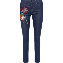 Jeansy Slim Fit LOVE MOSCHINO WQ38747S 3409. Niebieskie jeansy damskie Love Moschino, s, bez wzorów, z elastanu. Za 1089,00 zł.