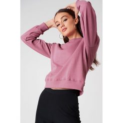 Bluzy damskie: NA-KD Basic Bluza basic – Pink,Purple