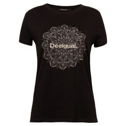 Desigual Koszulka damska z krótkim rękawem TS Manchester Negro19SWTK41 2000 (rozmiar S). Koszulki damskie Desigual, s, bez wzorów, bez kołnierzyka, z krótkim rękawem. W wyprzedaży za 105,00 zł.