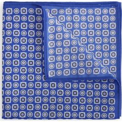 Poszetka Niebieska Wzór Geometryczny. Niebieskie poszetki męskie LANCERTO, w geometryczne wzory, klasyczne. Za 79,90 zł.