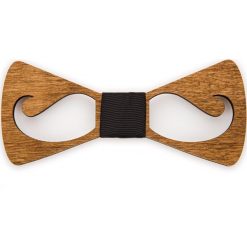 Mucha Drewniana. Czarne muszki męskie LANCERTO, bez wzorów, z tkaniny, eleganckie. Za 99,90 zł.