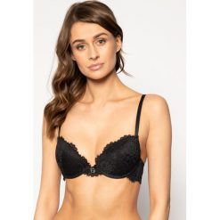 Biustonosz push-up Emporio Armani Underwear 164137 0P215 00020. Czarne biustonosze Emporio Armani Underwear, bez wzorów, z elastanu. W wyprzedaży za 199,00 zł.