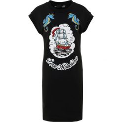 Love Moschino Sukienka letnia black. Czarne sukienki letnie marki Love Moschino, z bawełny. W wyprzedaży za 621,75 zł.