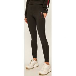 Tommy Sport - Legginsy. Czarne spodnie damskie Tommy Sport, s, z elastanu. Za 299,90 zł.
