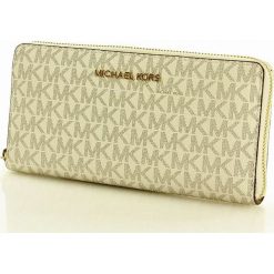 Portfele damskie: Logowany portfel MICHAEL KORS - JET SET TRAVEL- vanilla