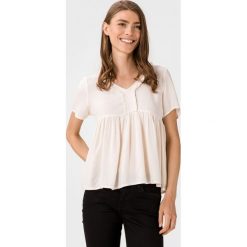 Vero Moda Nelly Top Biały. Białe bluzki damskie Vero Moda, s, bez wzorów, z wiskozy, bez kołnierzyka. Za 131,95 zł.