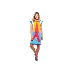 Sun Dress. Różowe sukienki damskie marki OKUAKU, s, bez wzorów, z bawełny, bez kołnierzyka, bez rękawów, midi. Za 249,00 zł.