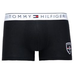 Bokserki TOMMY HILFIGER UM0UM00029. Czarne bokserki męskie TOMMY HILFIGER, bez wzorów, z elastanu. W wyprzedaży za 79,00 zł.