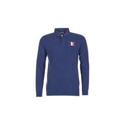 Koszulki polo z długim rękawem Serge Blanco POCHON. Niebieskie koszulki męskie marki Serge Blanco, s, bez wzorów, polo, z długim rękawem, długie. Za 479,20 zł.