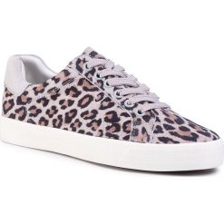 Sneakersy CAPRICE - 9-23203-24 Grey Leo Comb 290. Szare półbuty damskie Caprice, na co dzień, bez wzorów, ze skóry, bez obcasa, bez zapięcia. W wyprzedaży za 189,00 zł.