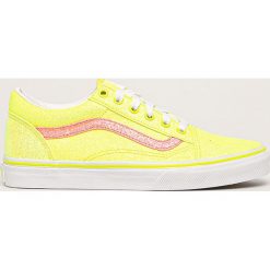 Vans - Tenisówki dziecięce. Żółte trampki dziewczęce Vans, z gumy, na sznurówki. Za 259,90 zł.