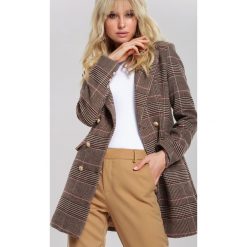 Brązowy Płaszcz Roseanne. Pomarańczowe płaszcze damskie other, bez wzorów, eleganckie, długie. Za 299,99 zł.