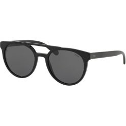 Polo Ralph Lauren - Okulary PH4134.528487.53. Czarne okulary przeciwsłoneczne męskie marki Polo Ralph Lauren, z materiału, okrągłe. W wyprzedaży za 439,90 zł.