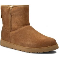 Botki UGG - W Cory 1013437 W/Che. Brązowe buty zimowe damskie marki Ugg, ze skóry. W wyprzedaży za 559,00 zł.