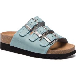 Klapki SCHOLL - Rio Wedge Ad F24981 1045 360 Pale Blue. Niebieskie klapki damskie Scholl, bez wzorów, ze skóry, bez obcasa, na obcasie. W wyprzedaży za 229,00 zł.
