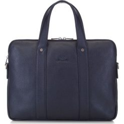 Torba na laptopa. Czarne torby męskie skórzane Wittchen, w paski, ze skóry, eleganckie, małe. W wyprzedaży za 599,90 zł.