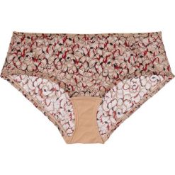Figi "panty" bonprix cielisty. Pomarańczowe panty damskie bonprix, w koronkowe wzory. Za 19,99 zł.
