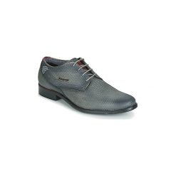 Derby Bugatti TROISCEIZE. Szare półbuty męskie Bugatti, bez wzorów, bez zapięcia. Za 399,95 zł.