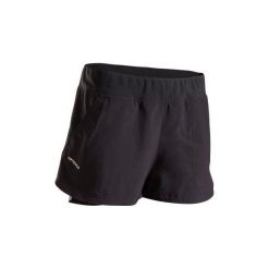 Spodenki tenis Sh DRY 500 damskie. Czarne szorty damskie ARTENGO, xs, w paski, z elastanu. Za 49,99 zł.