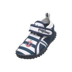 Playshoes Buty do wody Maritim blue - niebieski. Niebieskie buciki niemowlęce marki Playshoes, z tkaniny. Za 59,00 zł.